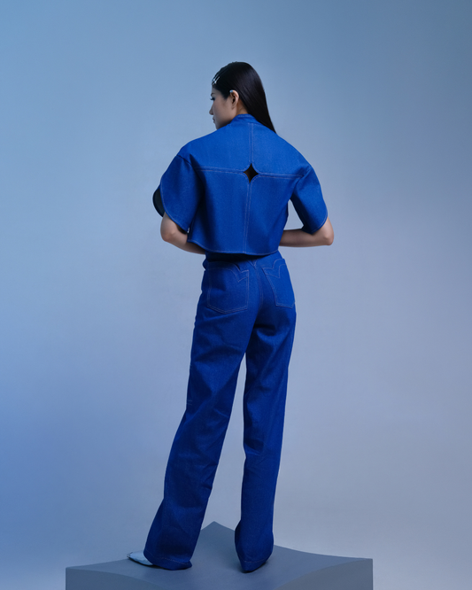 Cassie Overshirt Classic Denim Blue