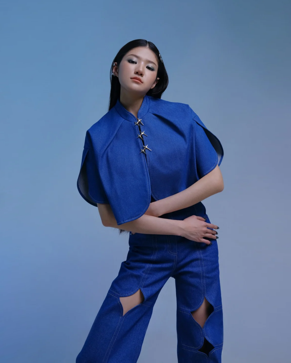 Cassie Overshirt Classic Denim Blue
