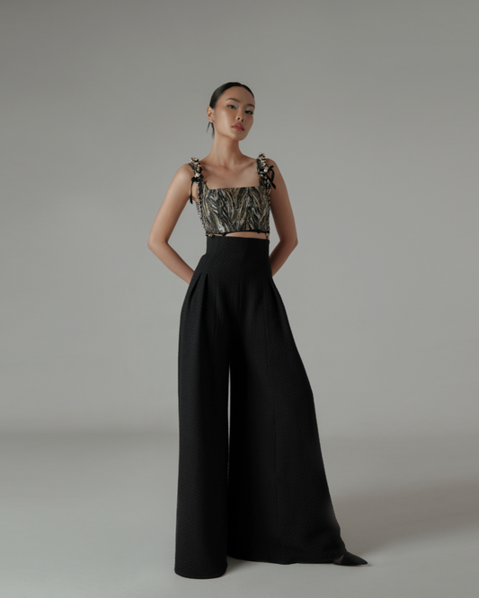 Emilia Straps Gold-Black