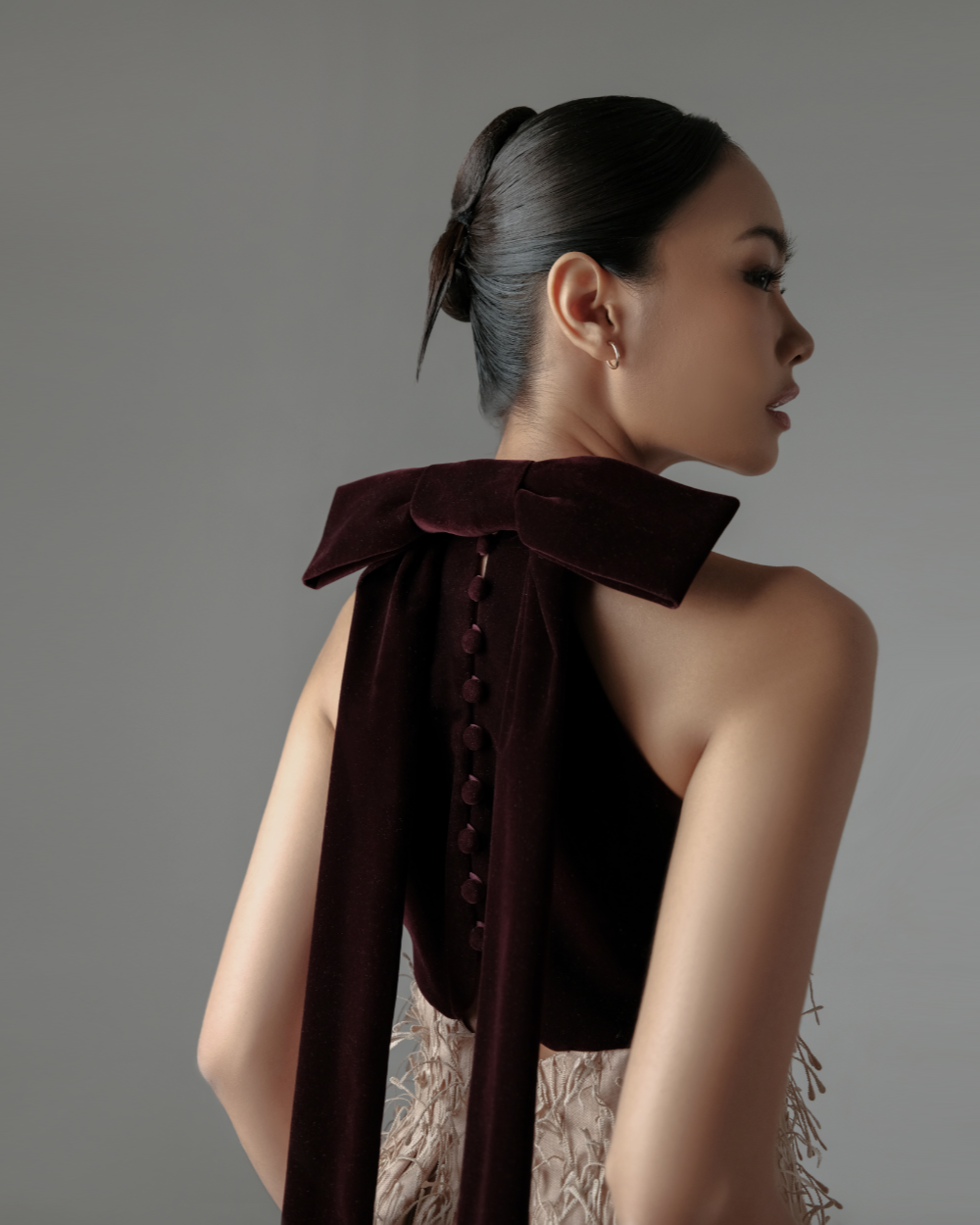 Genevieve Dress Burgundy - Dusty Rose