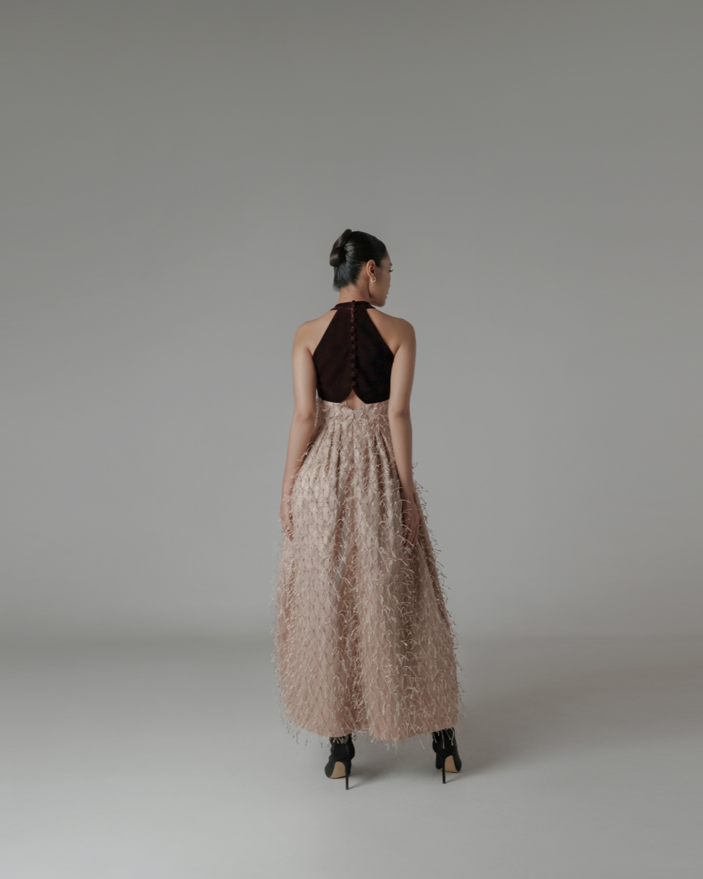 Genevieve Dress Burgundy - Dusty Rose