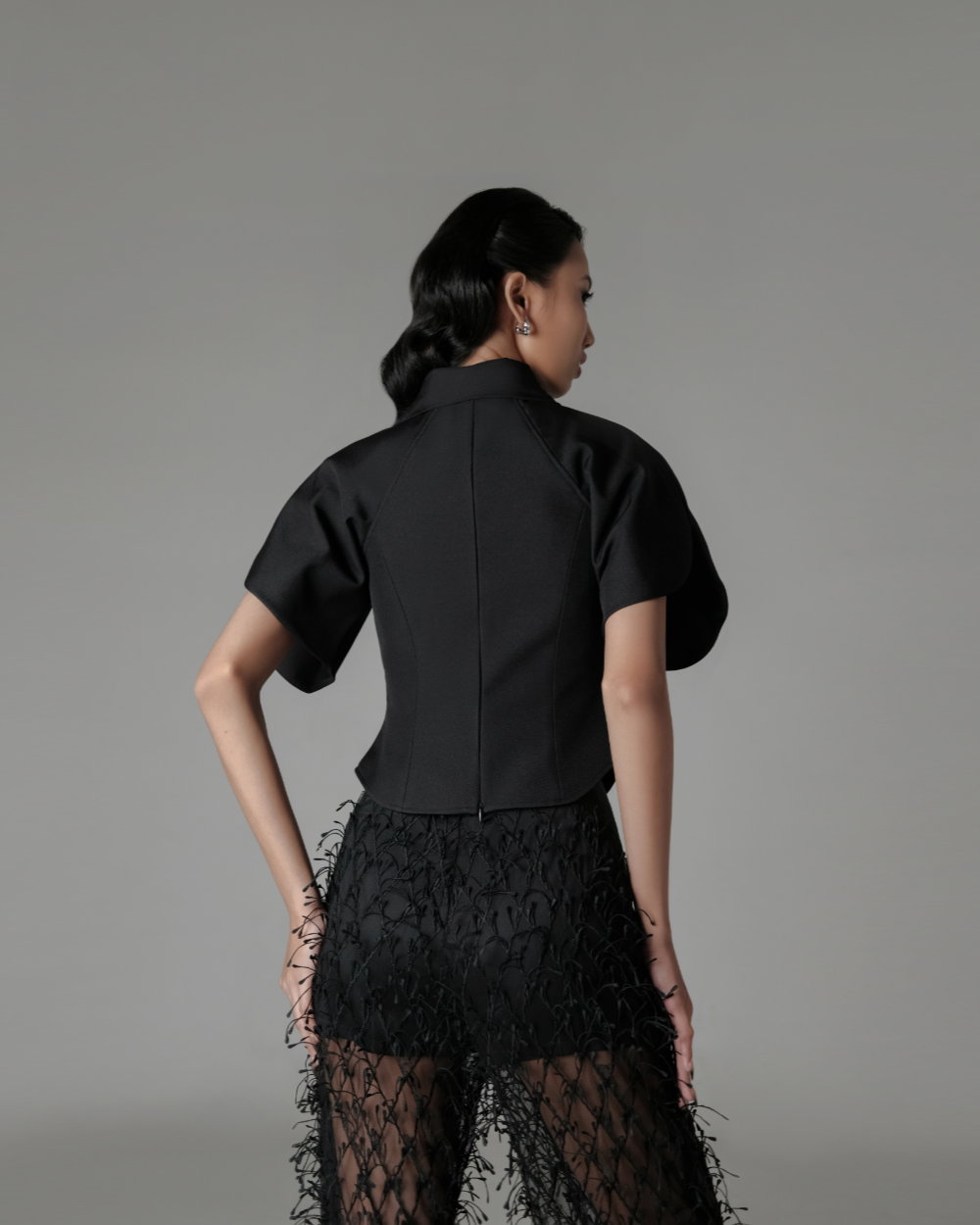 Jolie Top (non-crop) Black