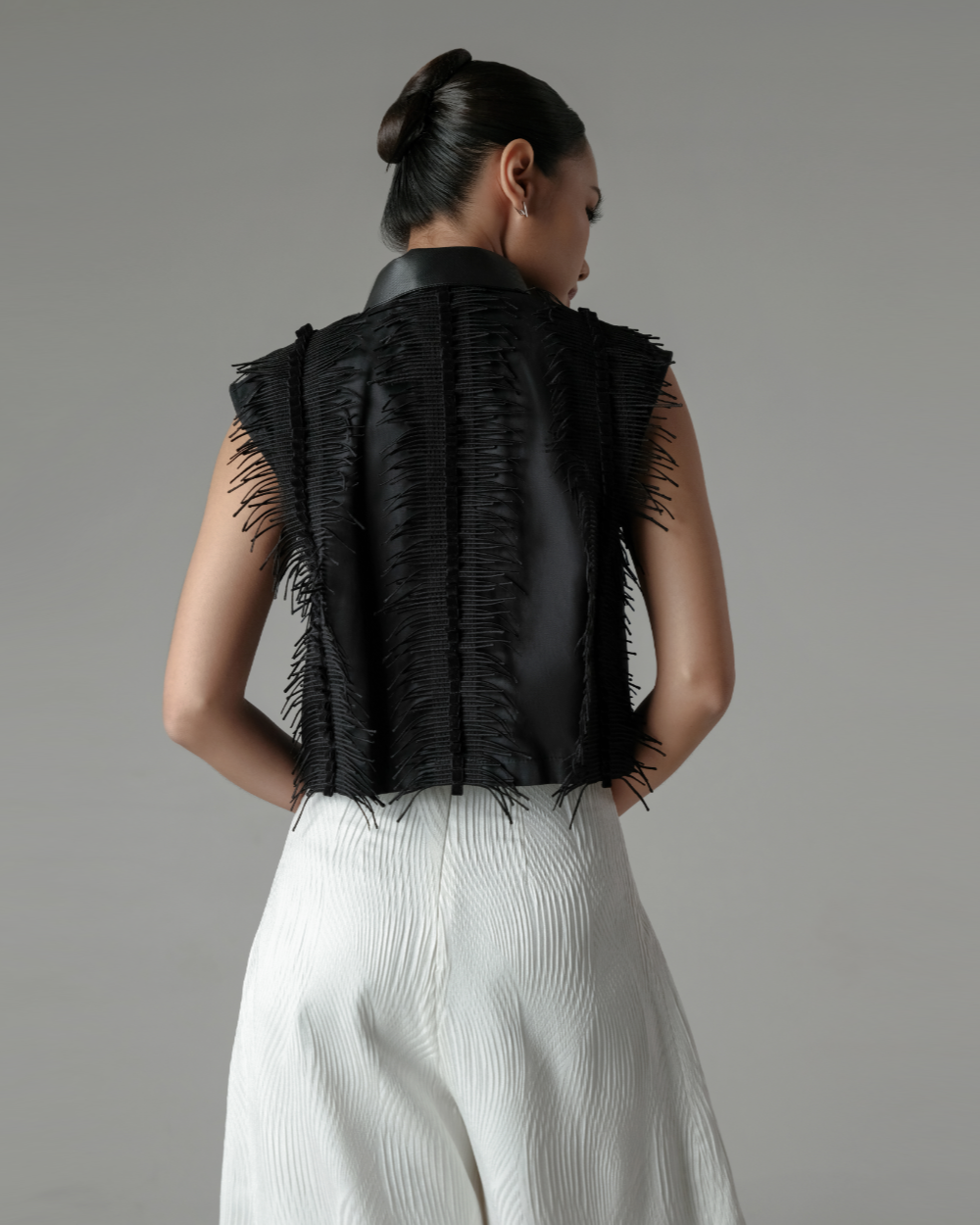 Liv Cropped Shirt Black