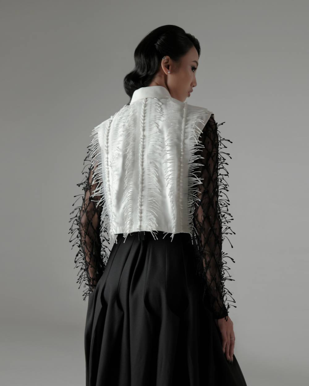 Liv Cropped Shirt White
