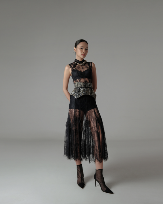 Alessia Belt Black-Gold