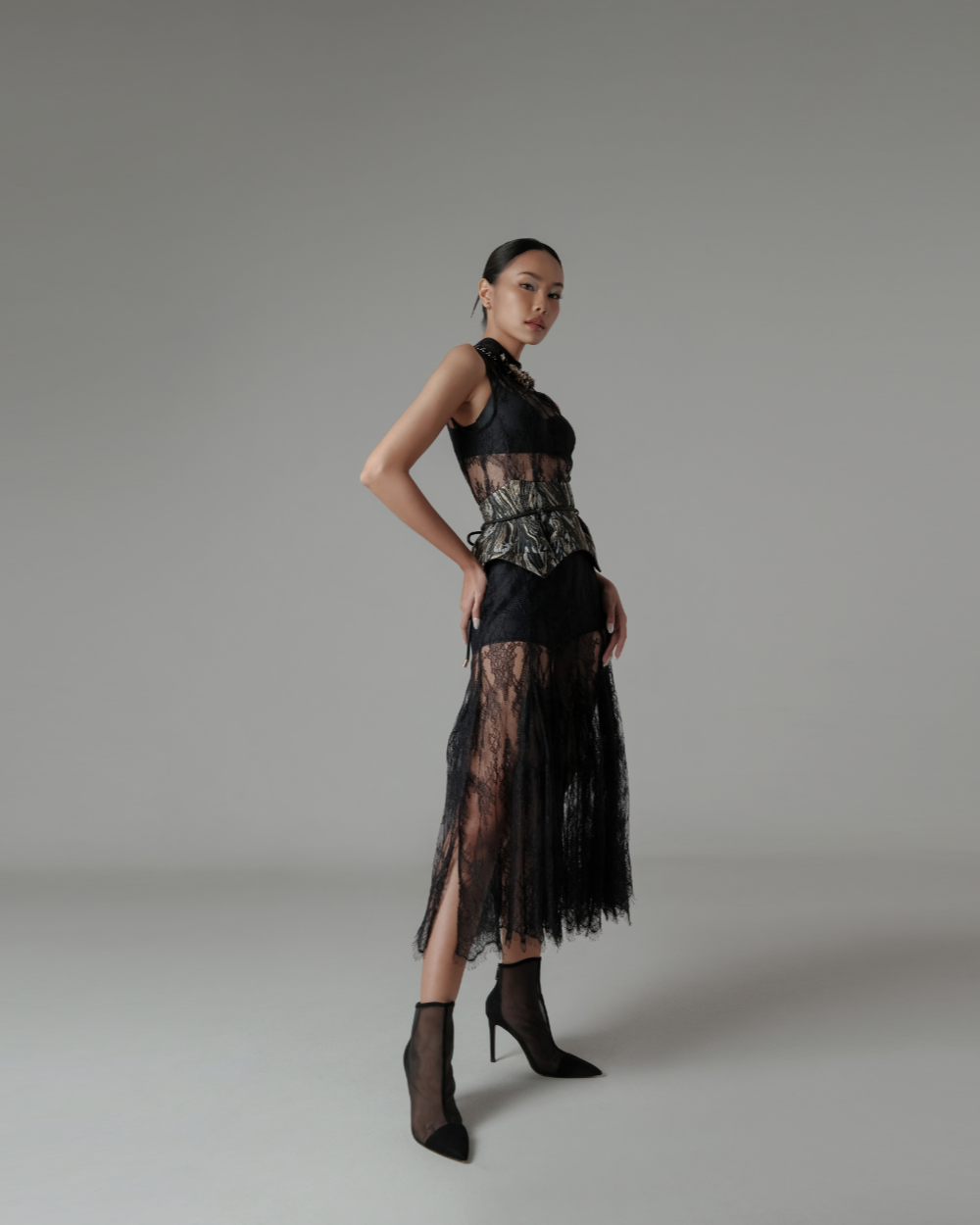 Alessia Belt Black-Gold