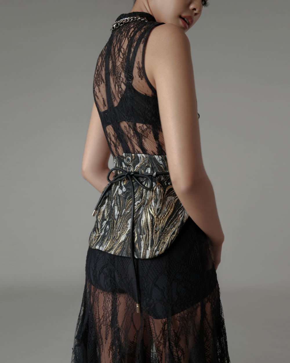 Alessia Belt Black-Gold
