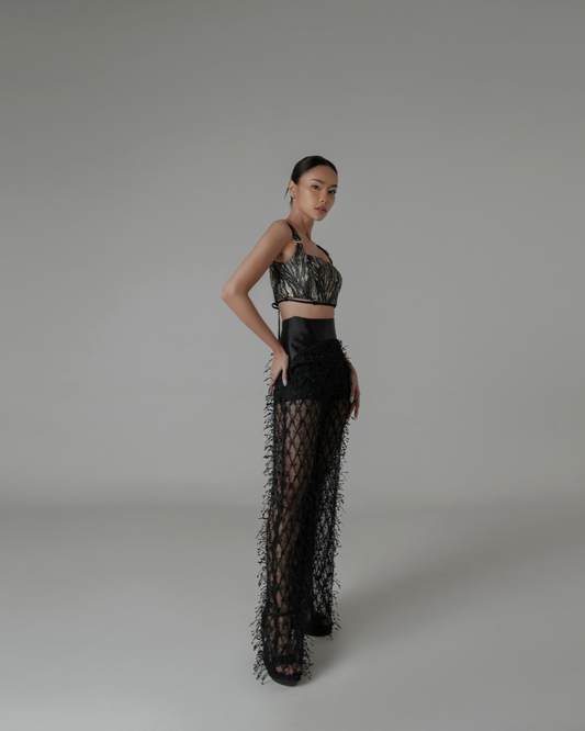 Raquel Bralette Black-Gold