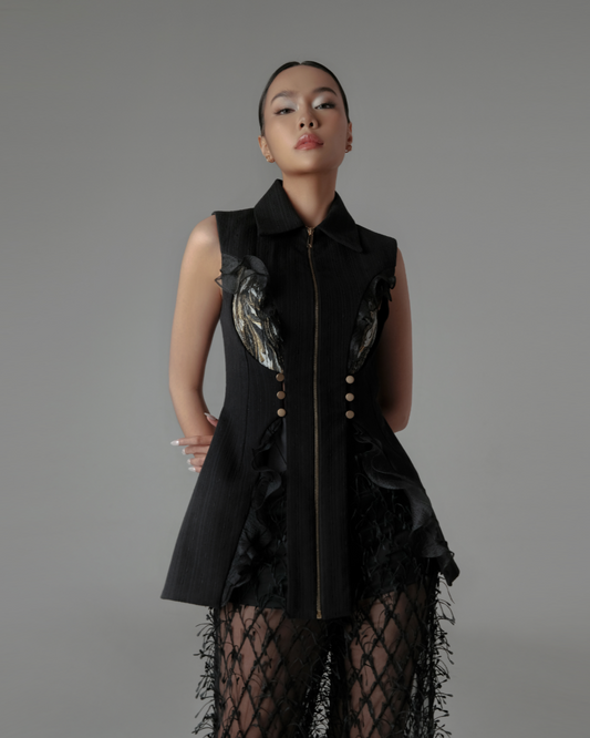 Scarlette Vest Black