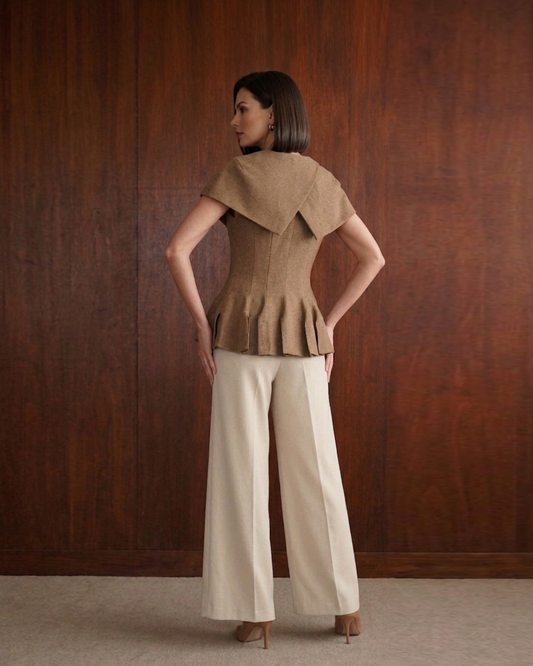 Harriet Top Sand Beige