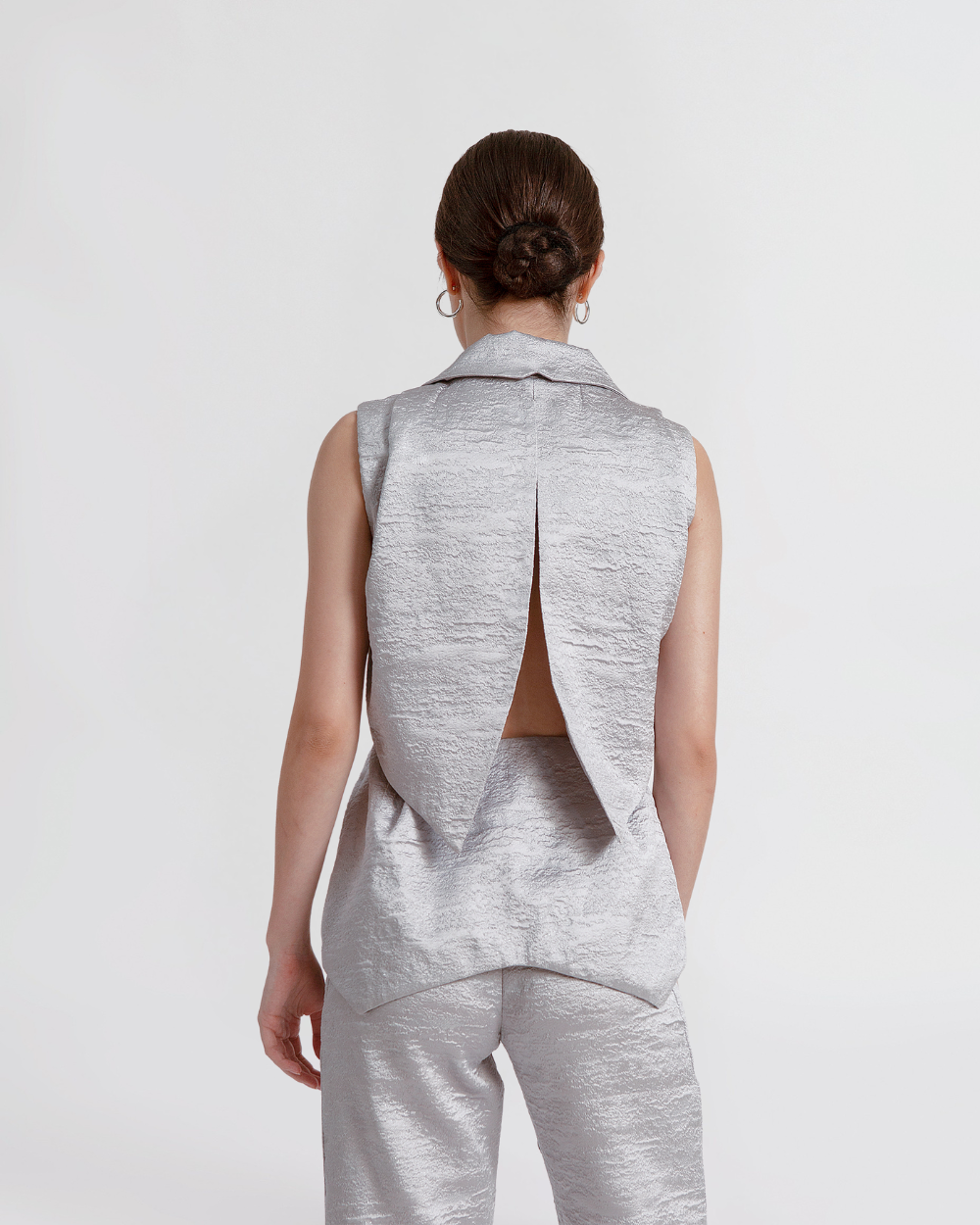Sakura Vest Light Grey