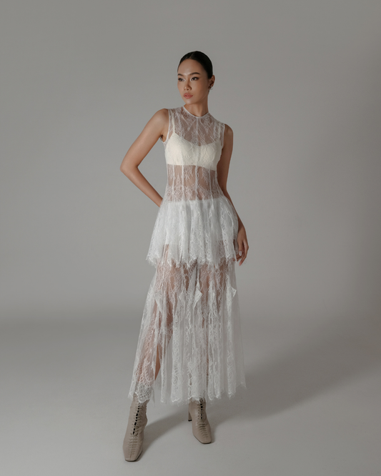 Gloria-Rayna Set White