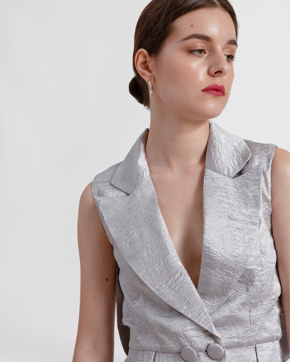 Sakura Vest Light Grey