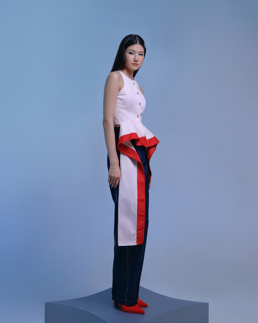 Philippa Top Baby Pink - Red