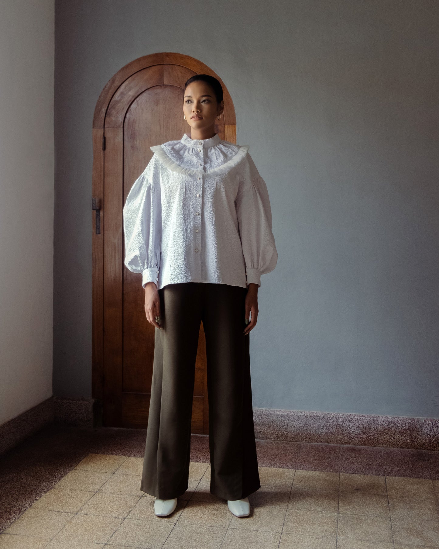 Leyla Shirt White