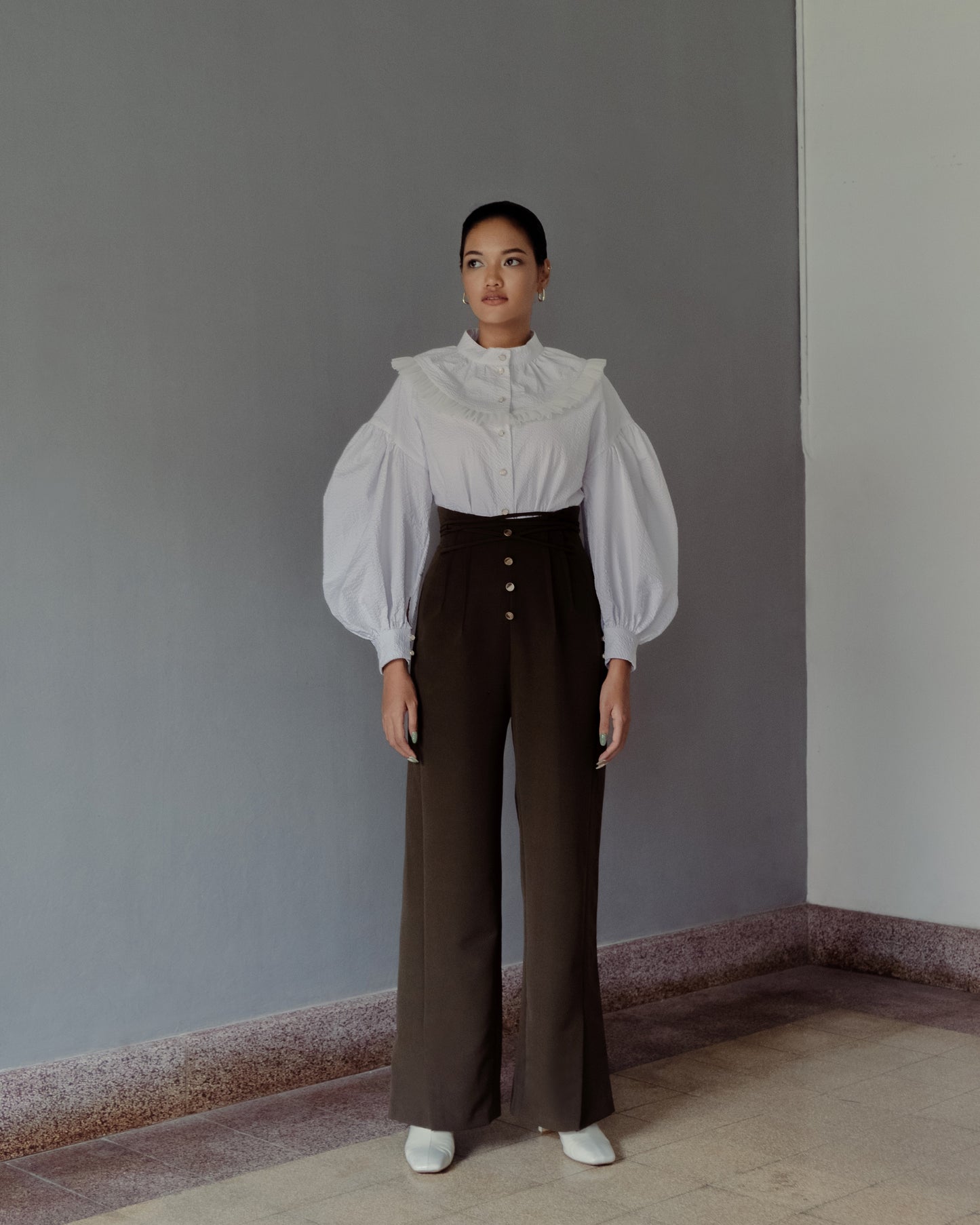 Leyla Shirt White
