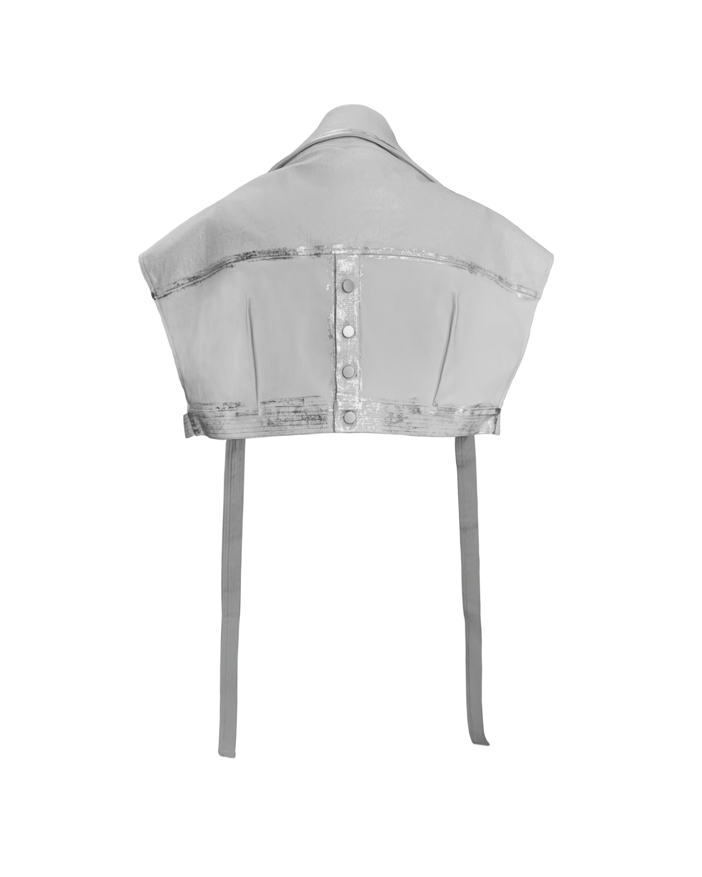 Travis Cape White-Silver