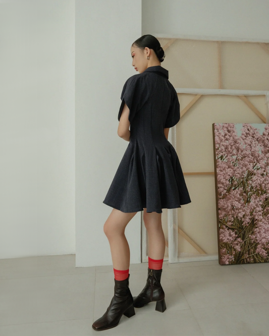 Joelle Dress Navy Blue