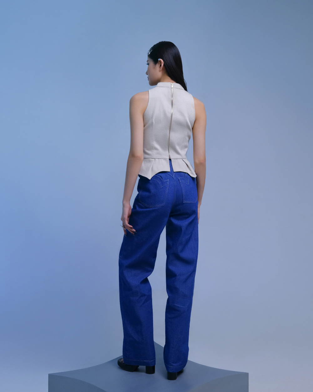 Griff Top Beige