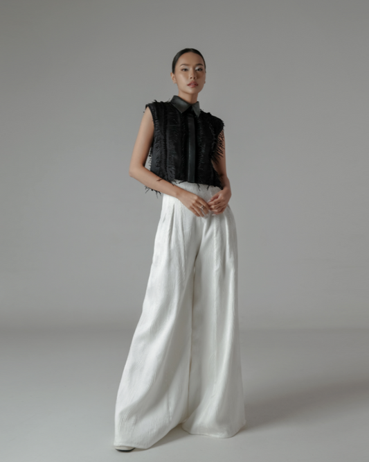 Liv Cropped Shirt Black