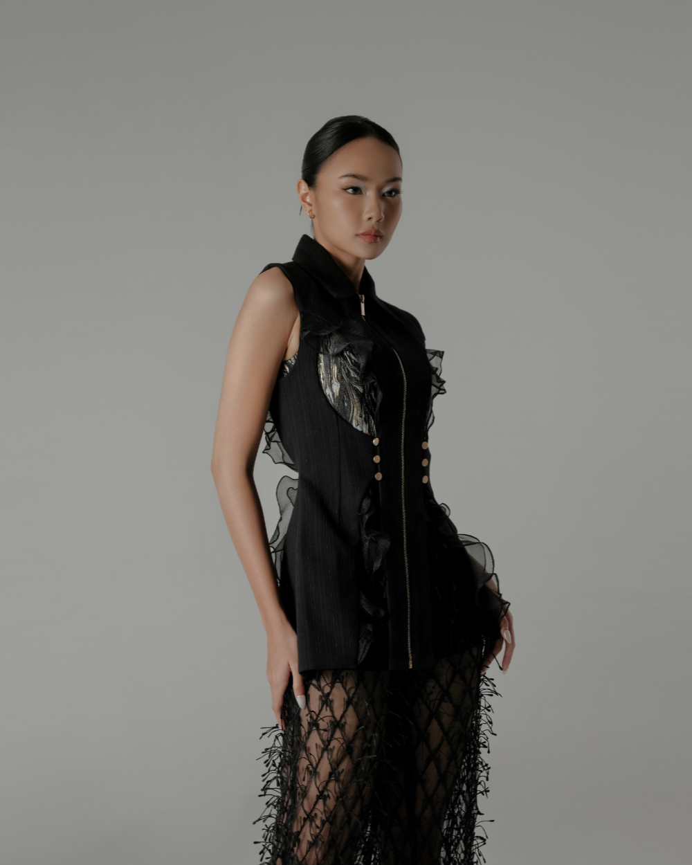 Scarlette Vest Black