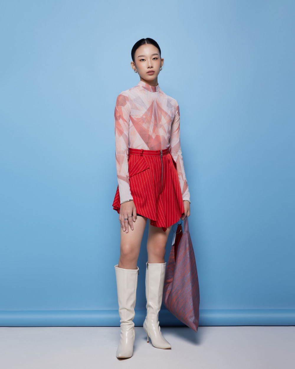 Raf Skort Red Stripes - Black