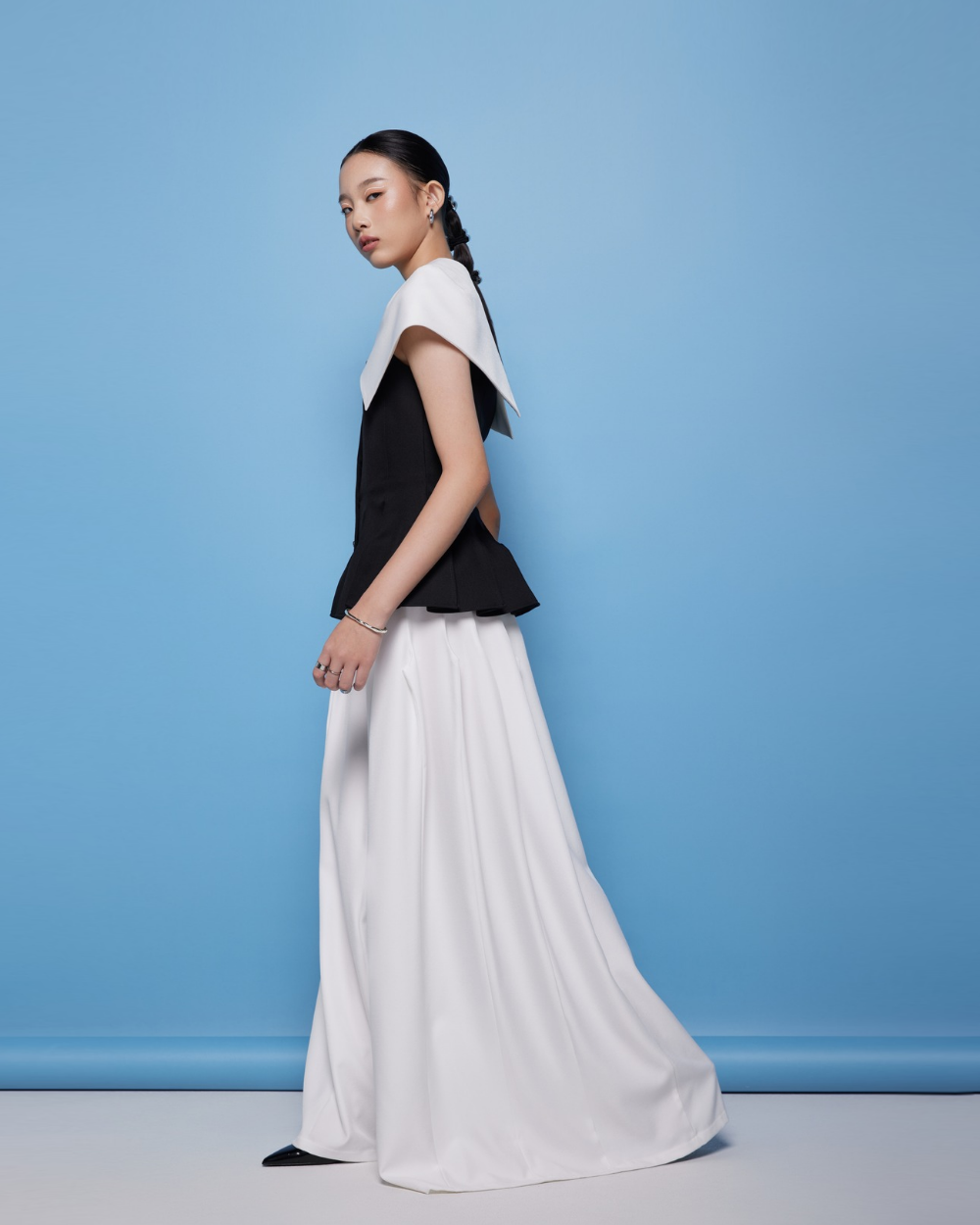 Harriet Top White-Black