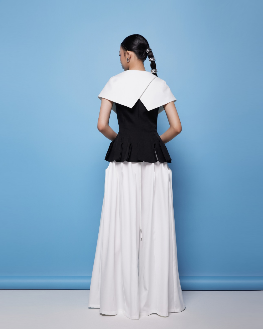 Harriet Top White-Black