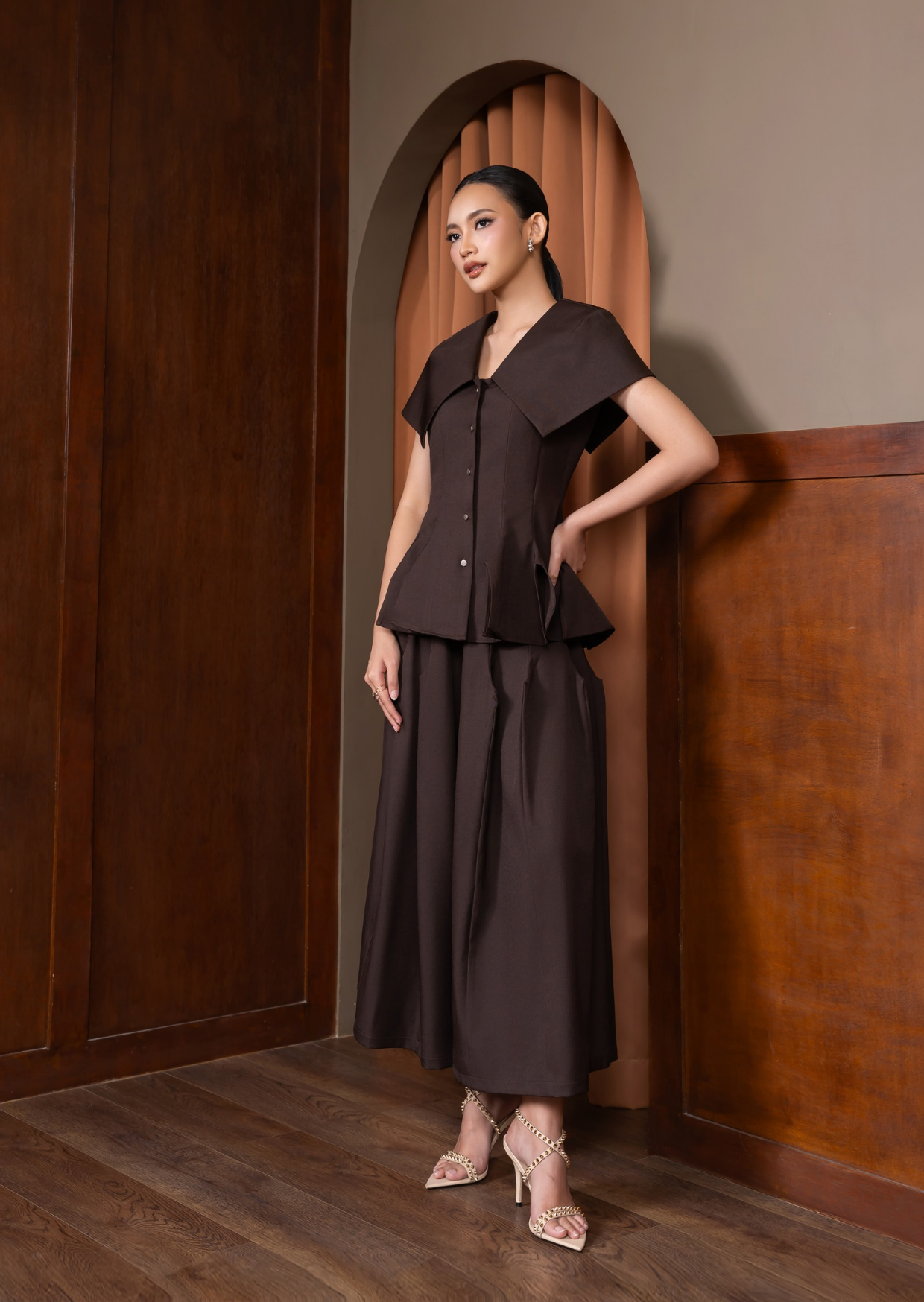 Krilo Midi Pants Espresso