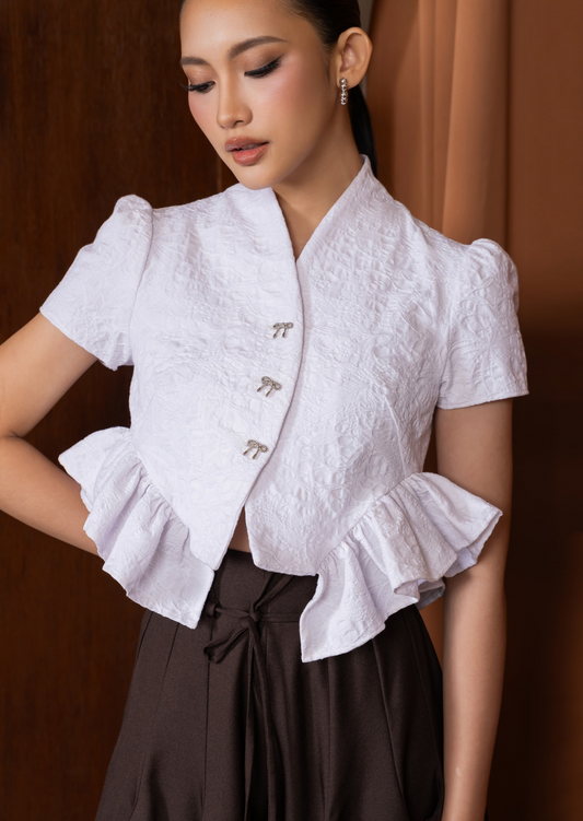 Soleil Top White Floral