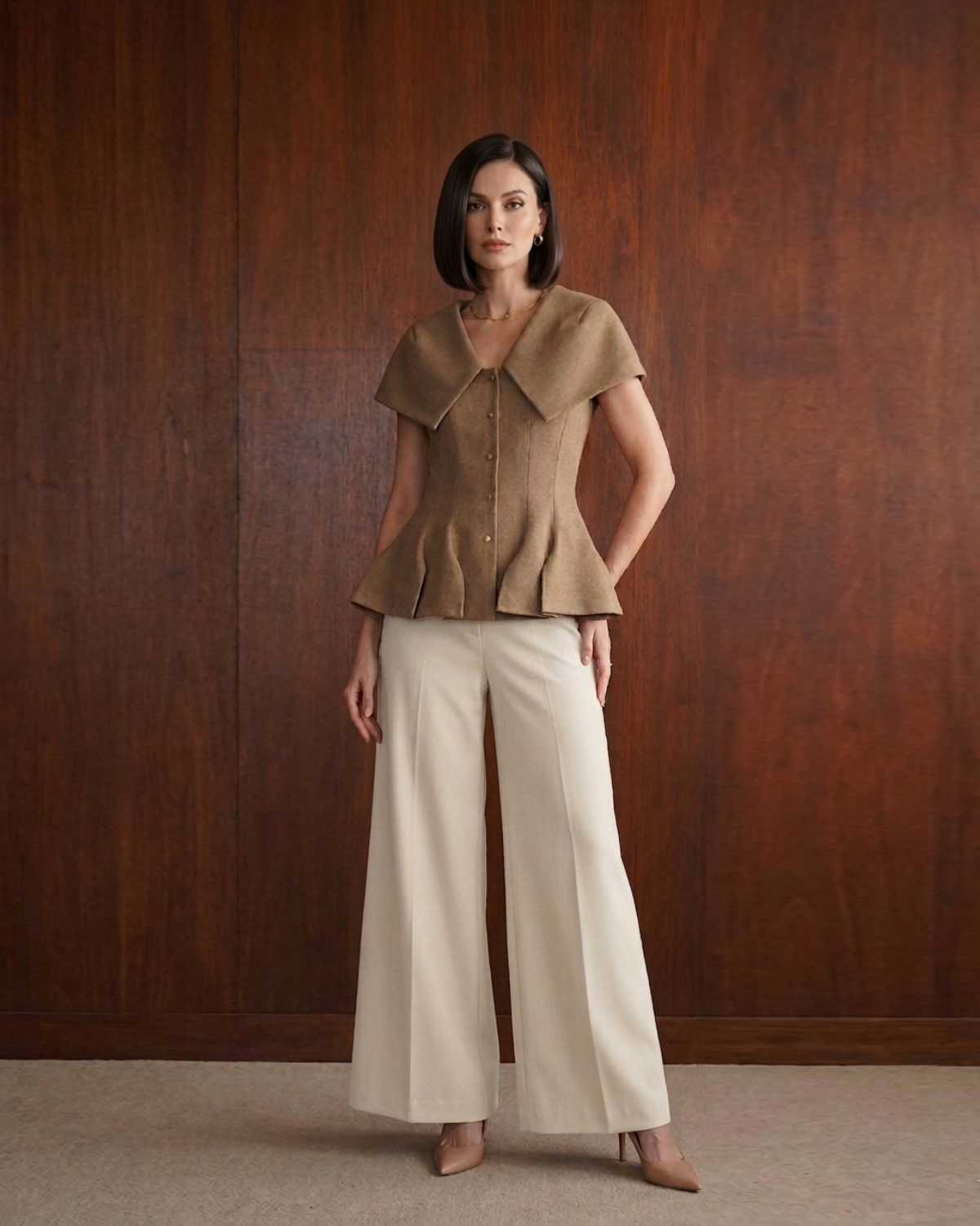 Harriet Top Sand Beige