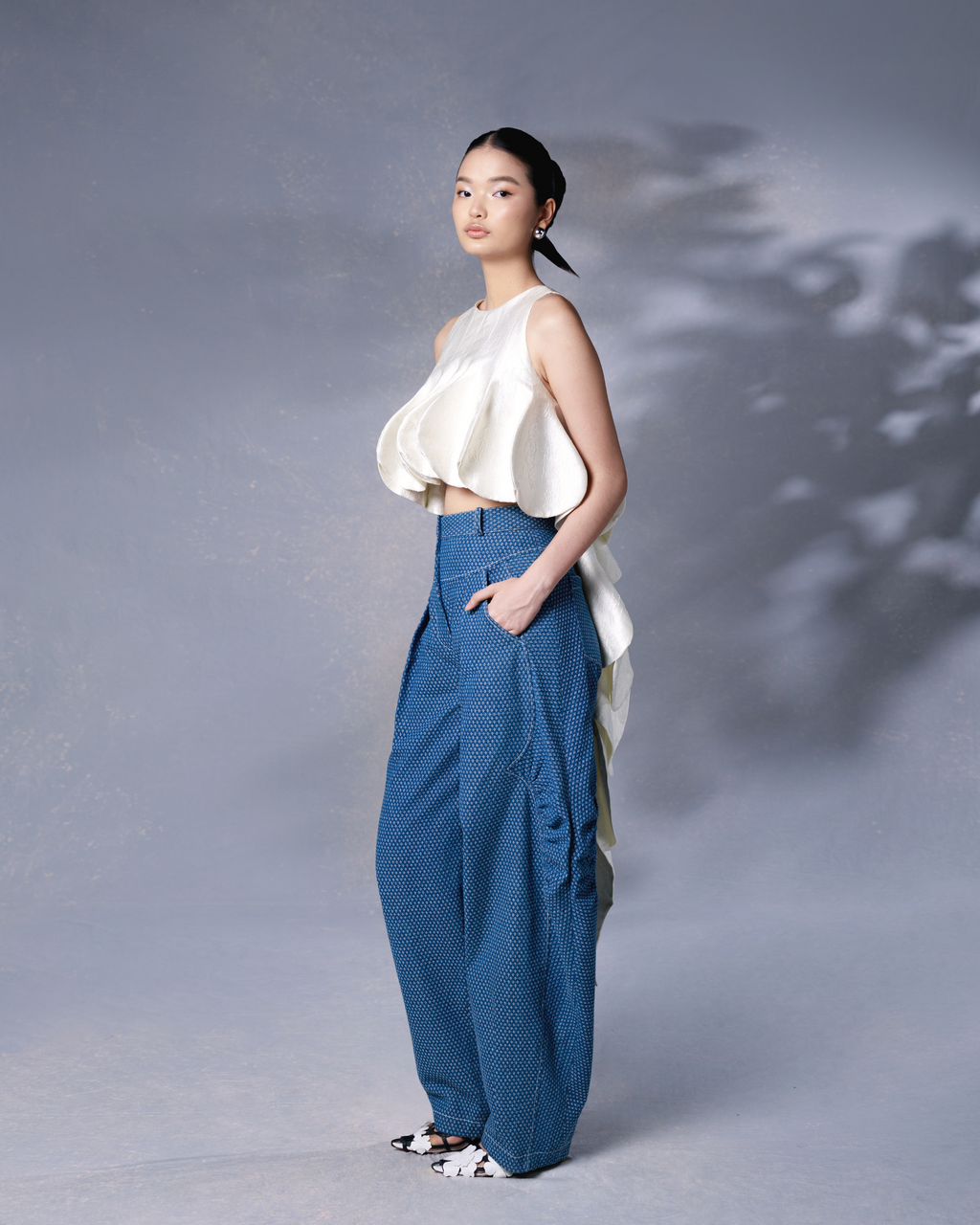 Lionel Pants Washed Blue Denim