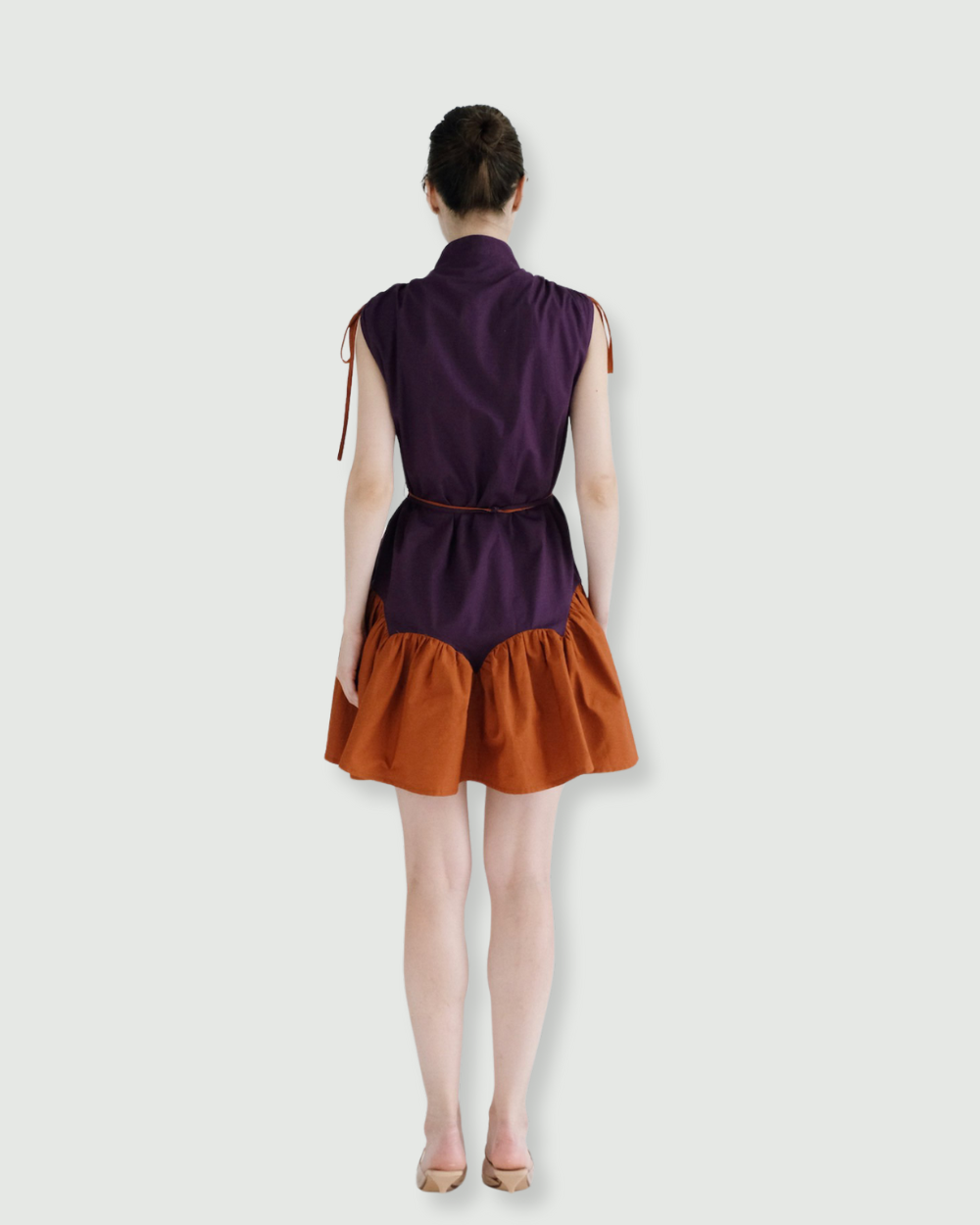 Darlene Dress Purple-Terracotta