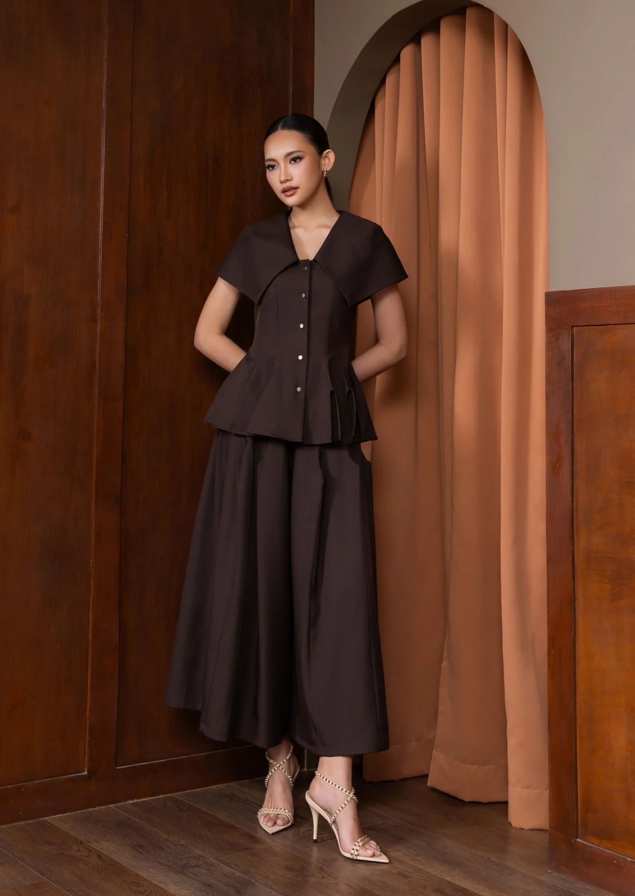 Krilo Midi Pants Espresso