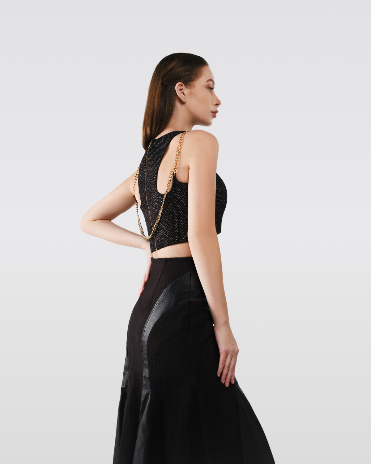 Millie Top Black-Gold