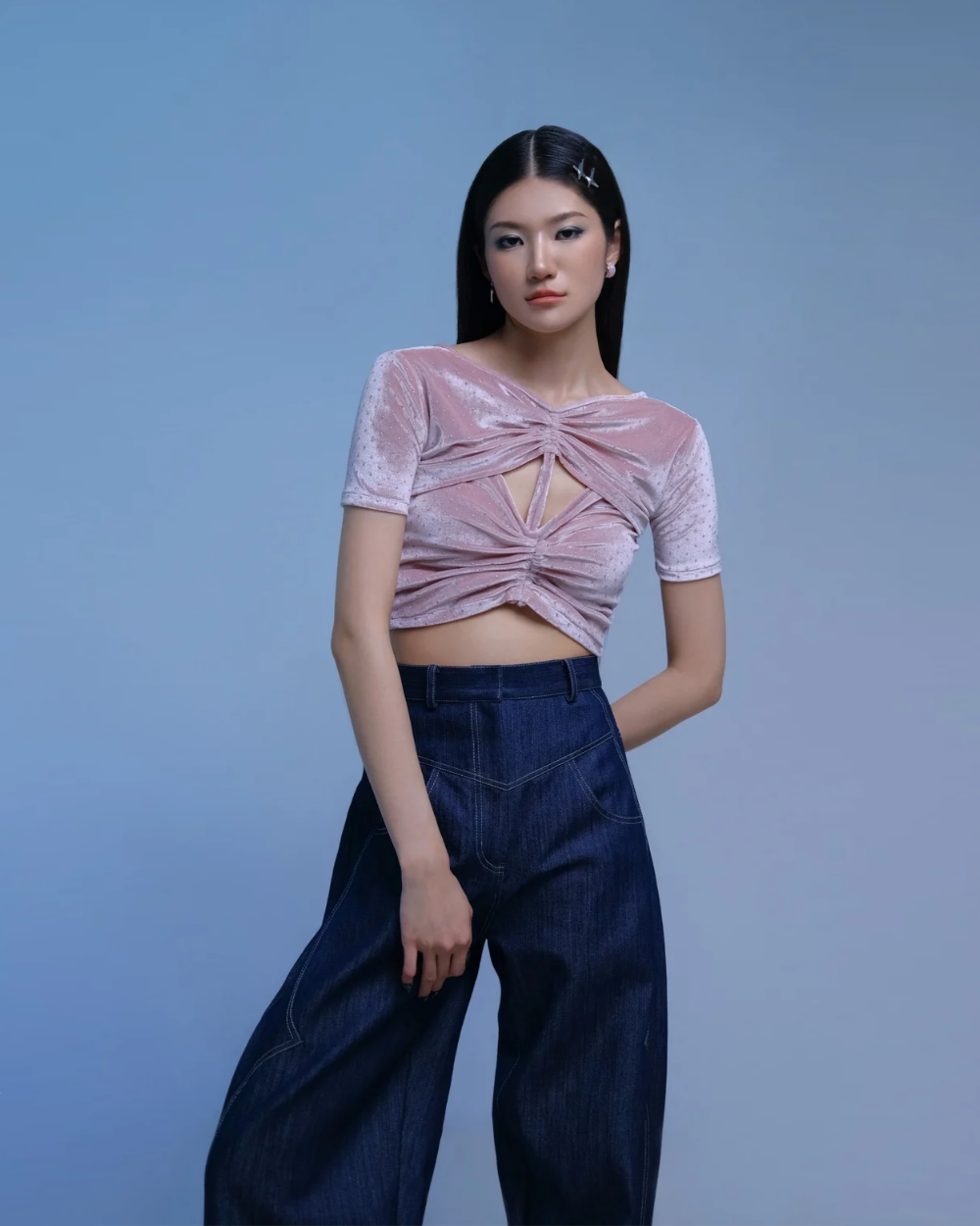 Laurie Reversible Top Dusty Pink