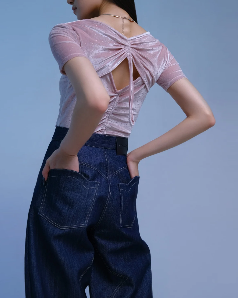 Laurie Reversible Top Dusty Pink
