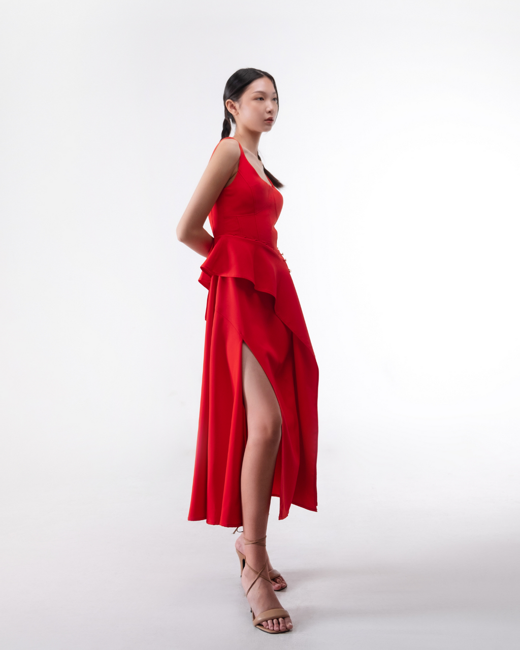 Rosamund Dress Red