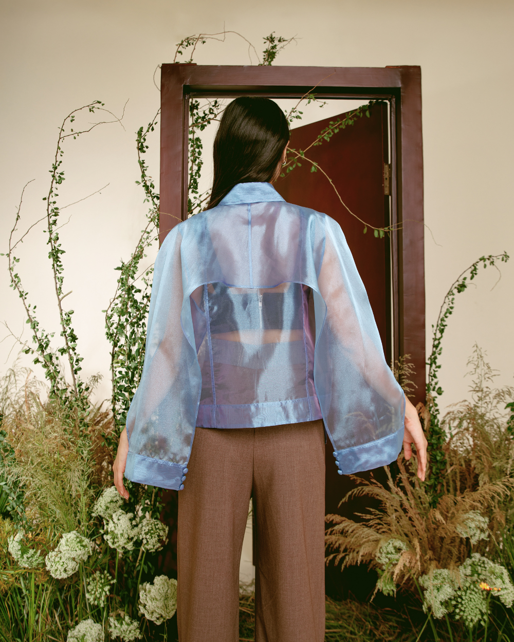 Merrick Sheer Overshirt Serenity Blue