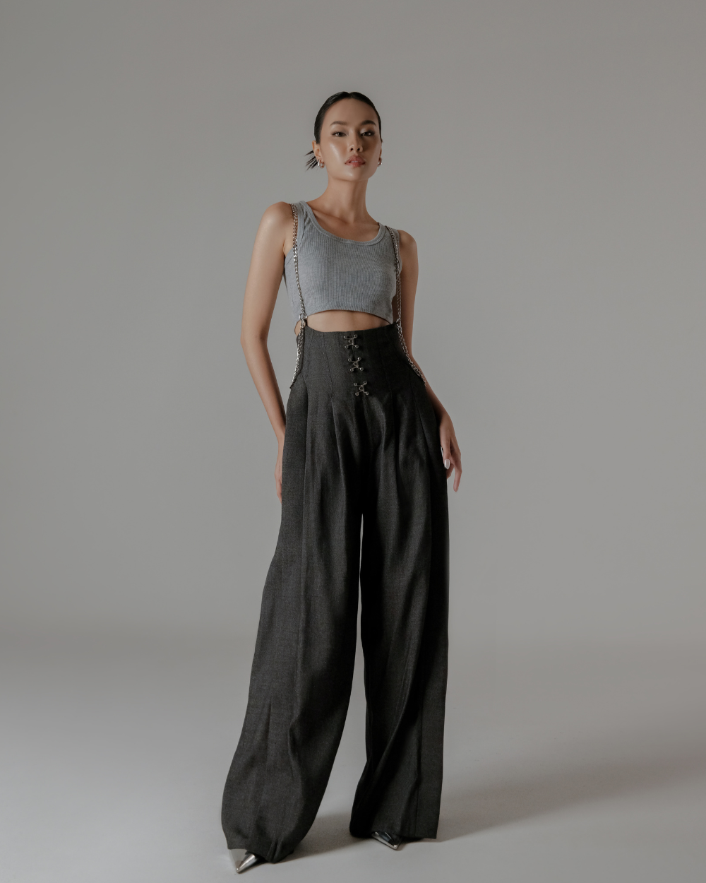 Tyra Pants Dark Grey