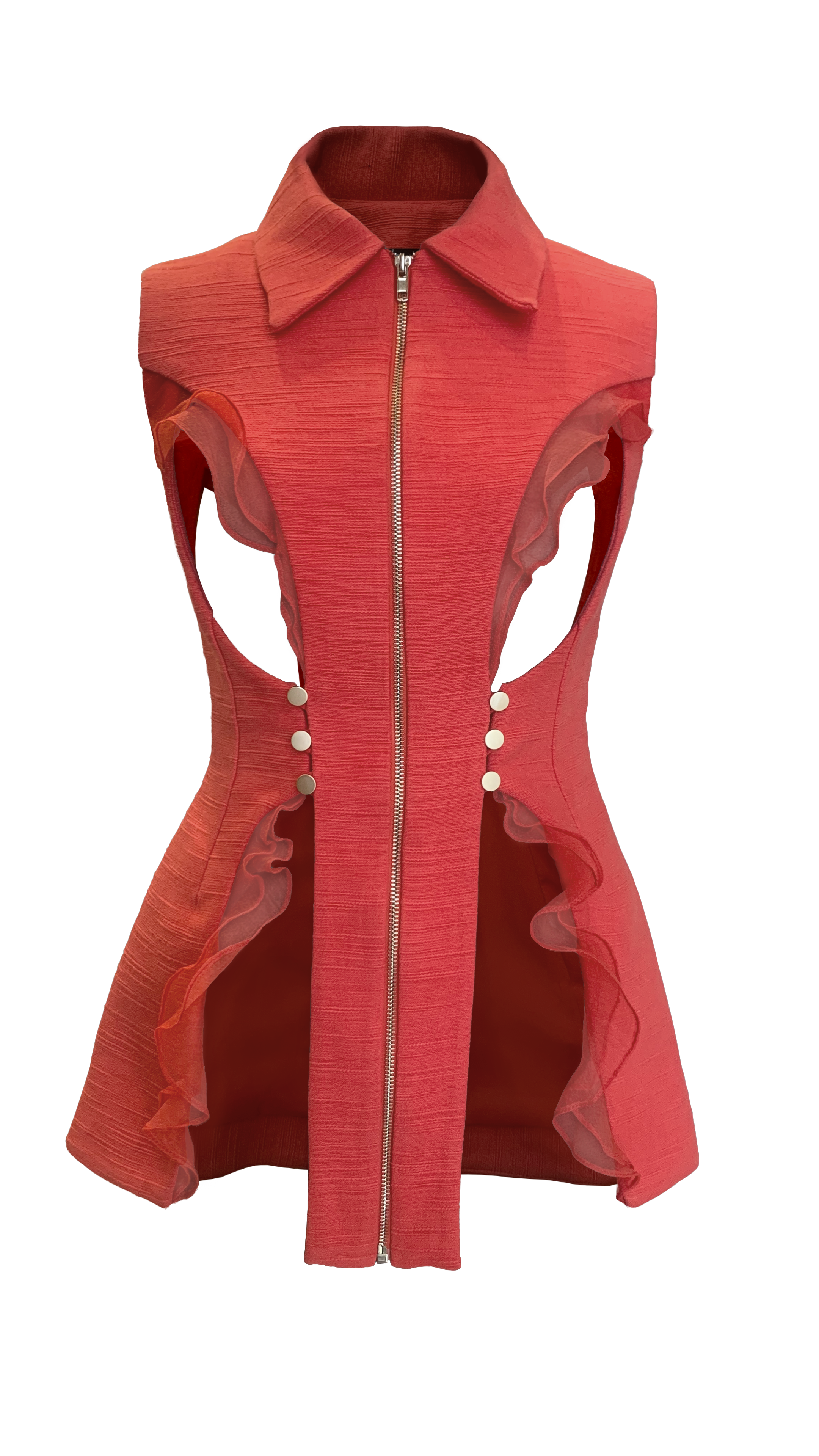 Scarlette Vest Red