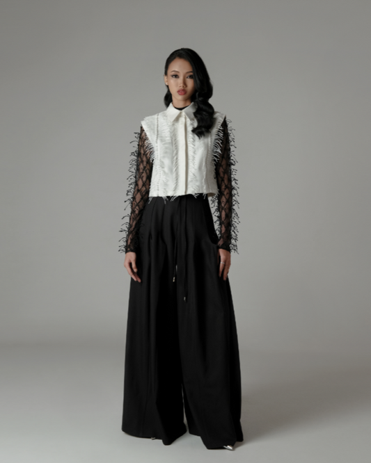 Liv Cropped Shirt White