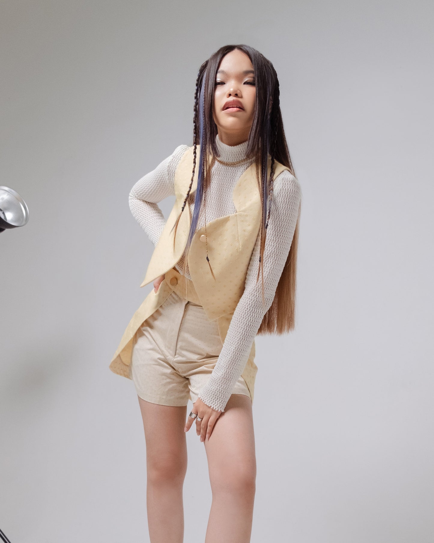 Delaney Skort Gold-Cream