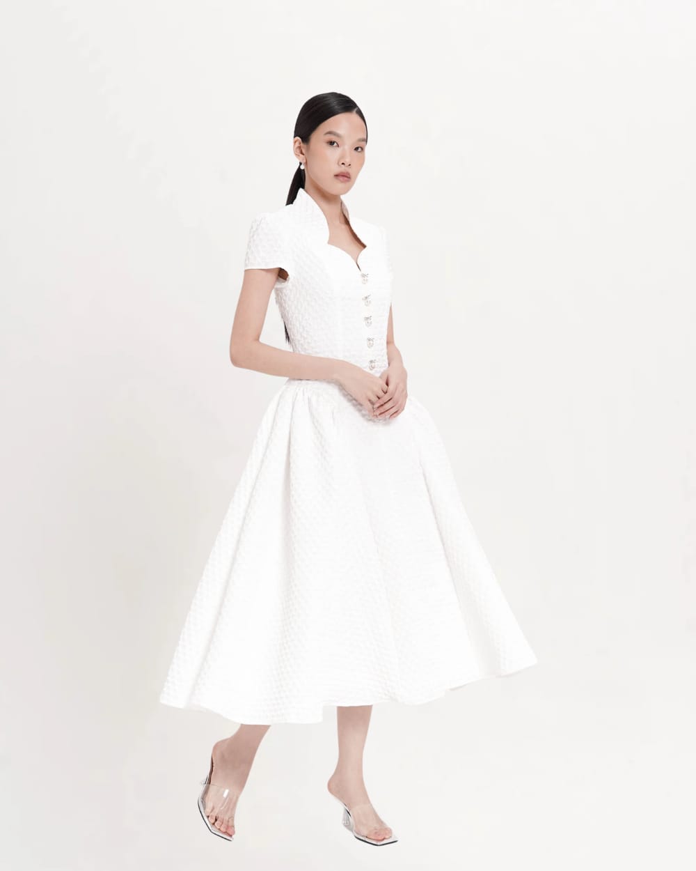 Faye Dress White