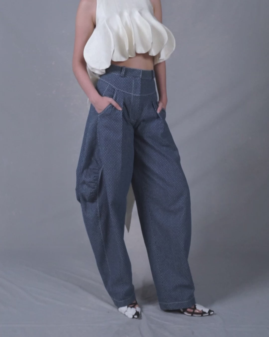 Lionel Pants Washed Blue Denim