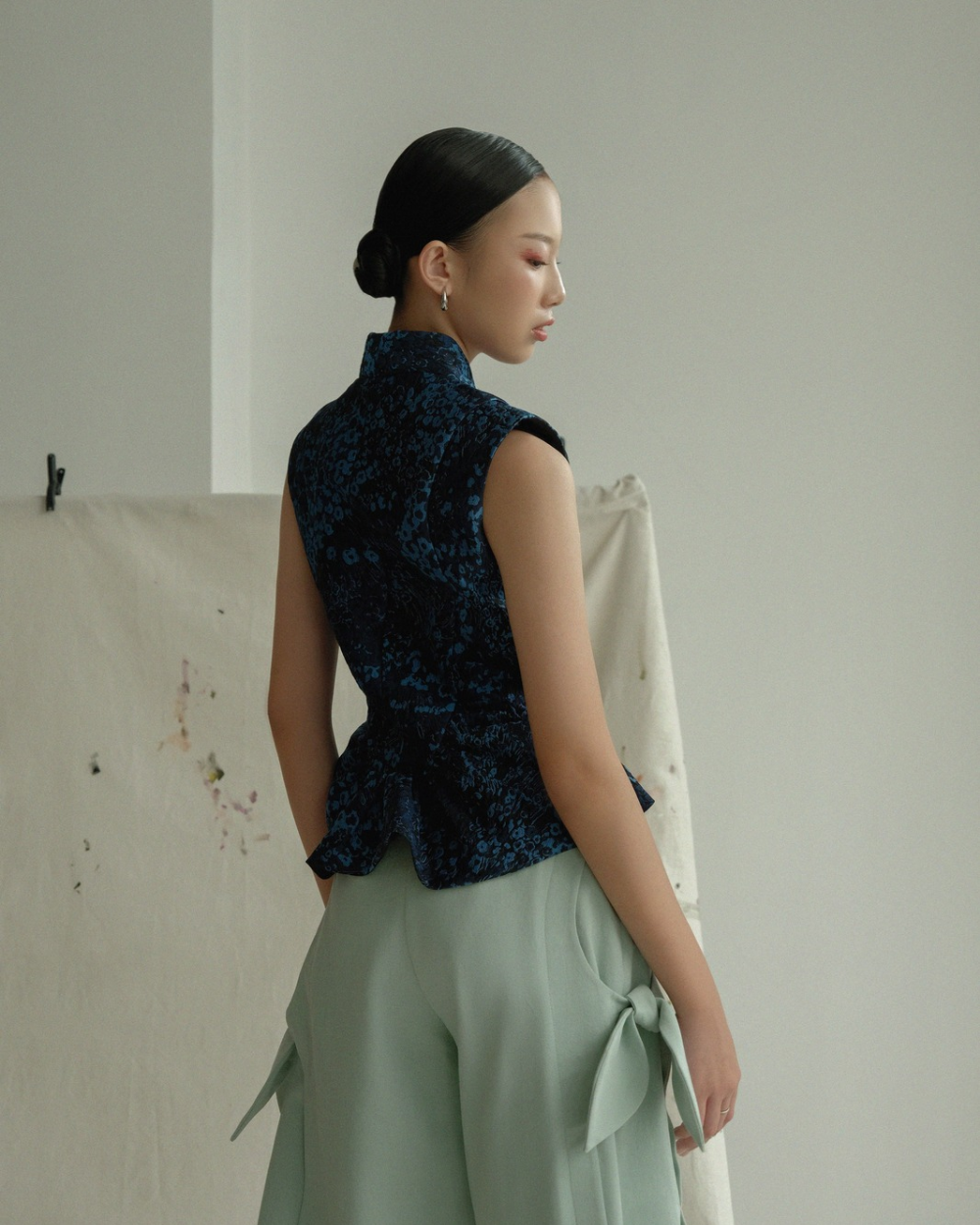 Sheena Top Navy Blue