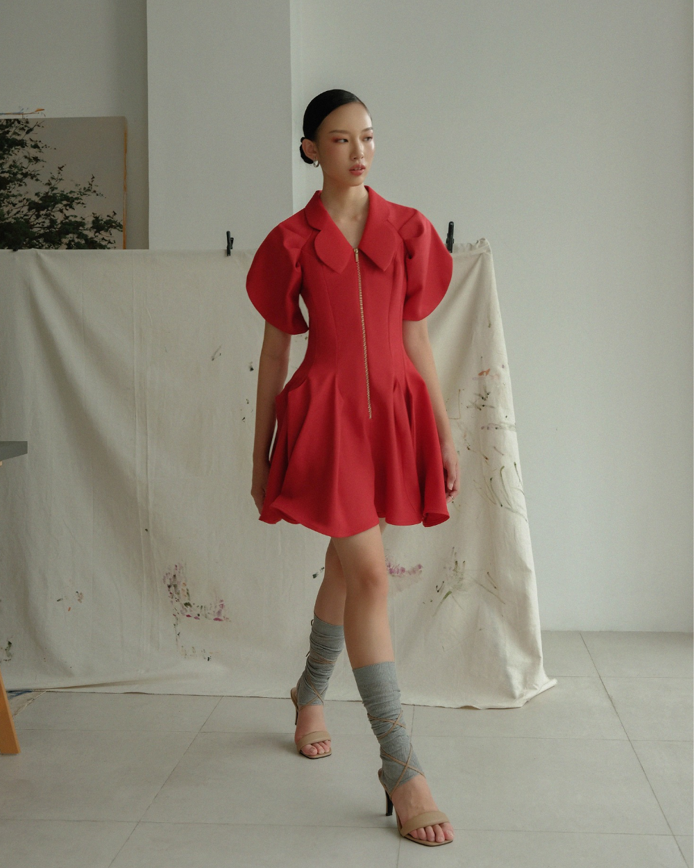Joelle Dress Red