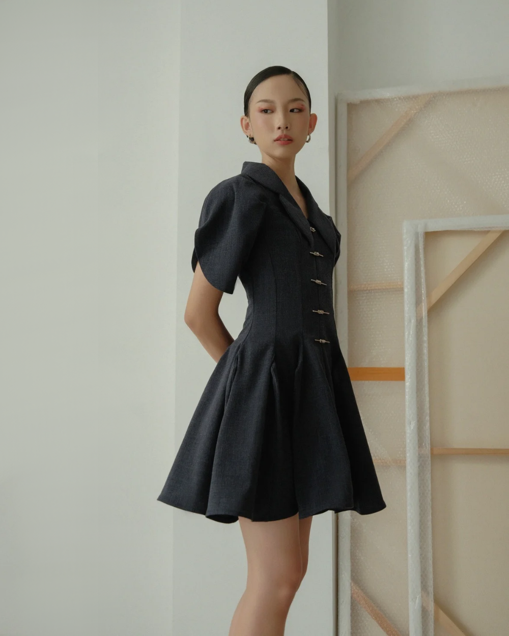 Joelle Dress Navy Blue