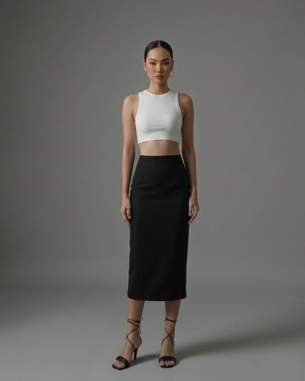 Basic Pencil Skirt Black