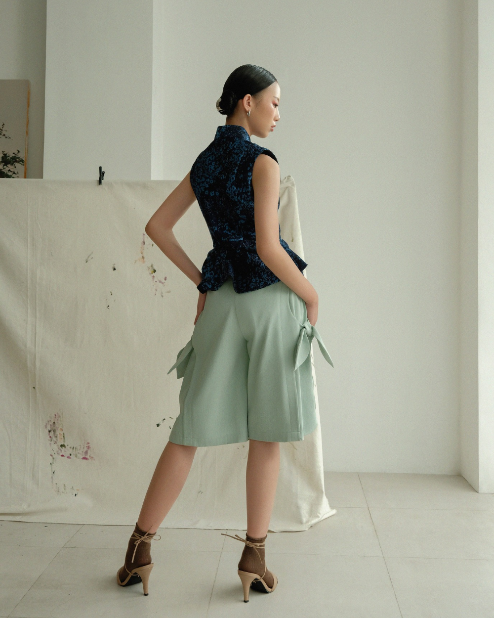 Sheena Top Navy Blue